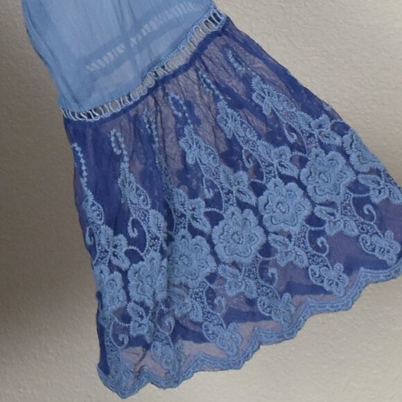 Pura Seta Bell Sleeve Layered Dress S - Picture 8 of 9